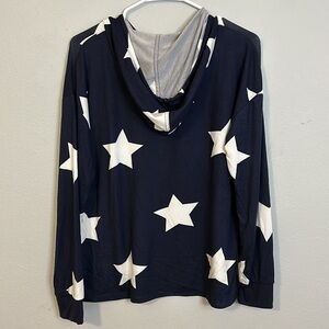 Kenzie two piece pajama set, dark blue with white stars, women’s M. Never worn.